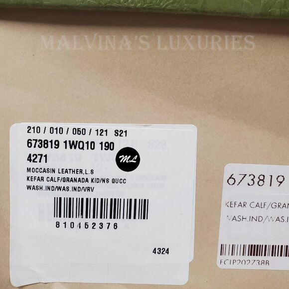 GUCCI SHOES MENS BLUE LEATHER MOCCASIN LOAFERS w HORSEBIT WEB sz 12.5G 13 - Picture 15 of 15